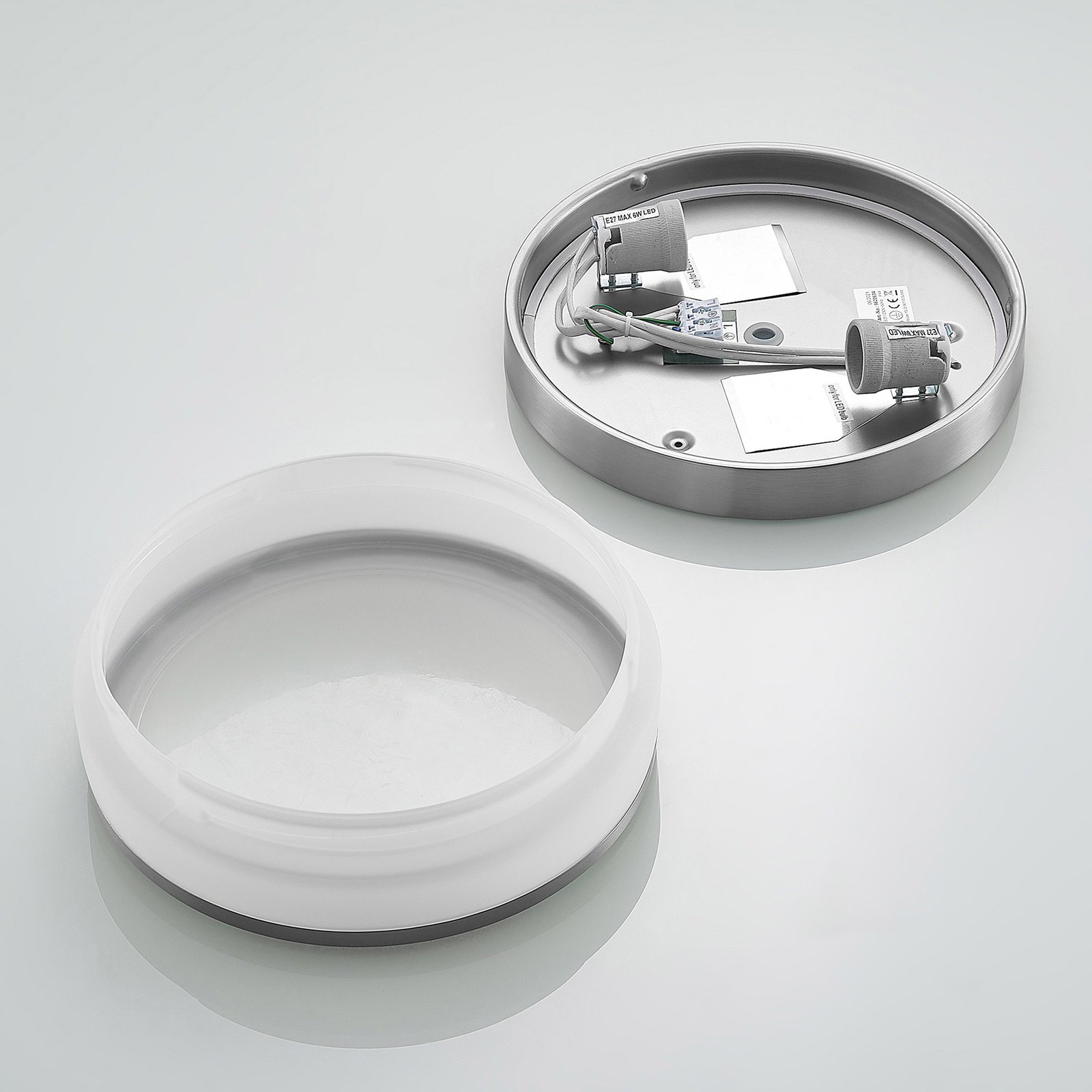 Flavi Plafonnier Ø28 Nickel - Lindby