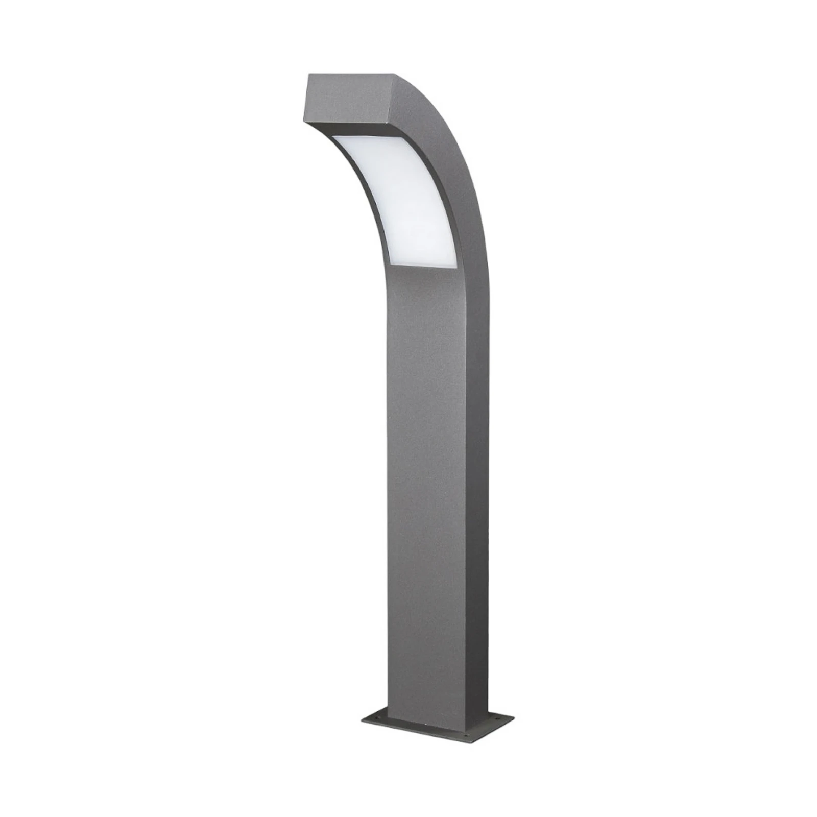 Lucande LED pedestal light Lennik, 60 cm, anthracite, metal