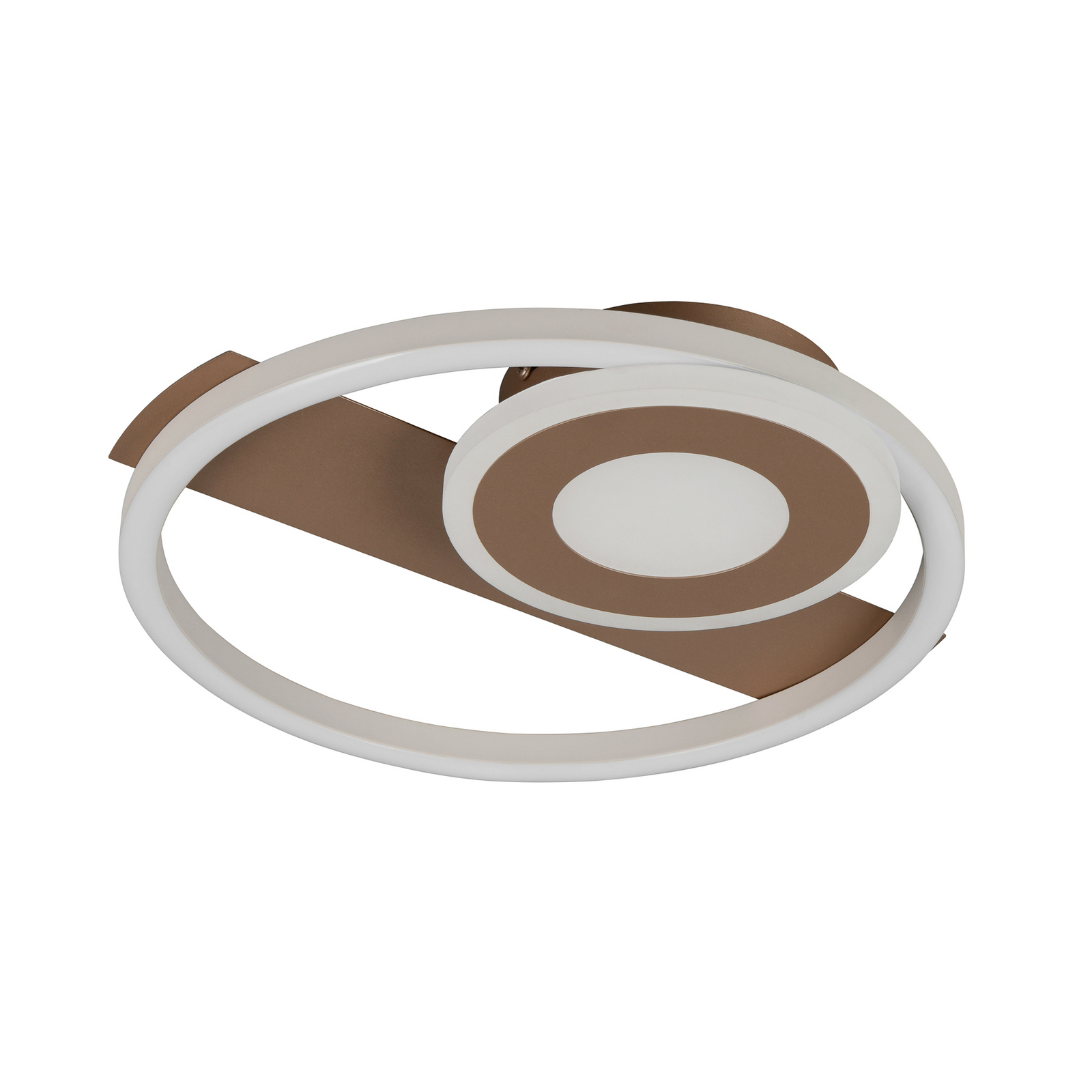 LED griestu lampa Horus, kafijas krāsā, 2500 lm, 3000 K, metāls