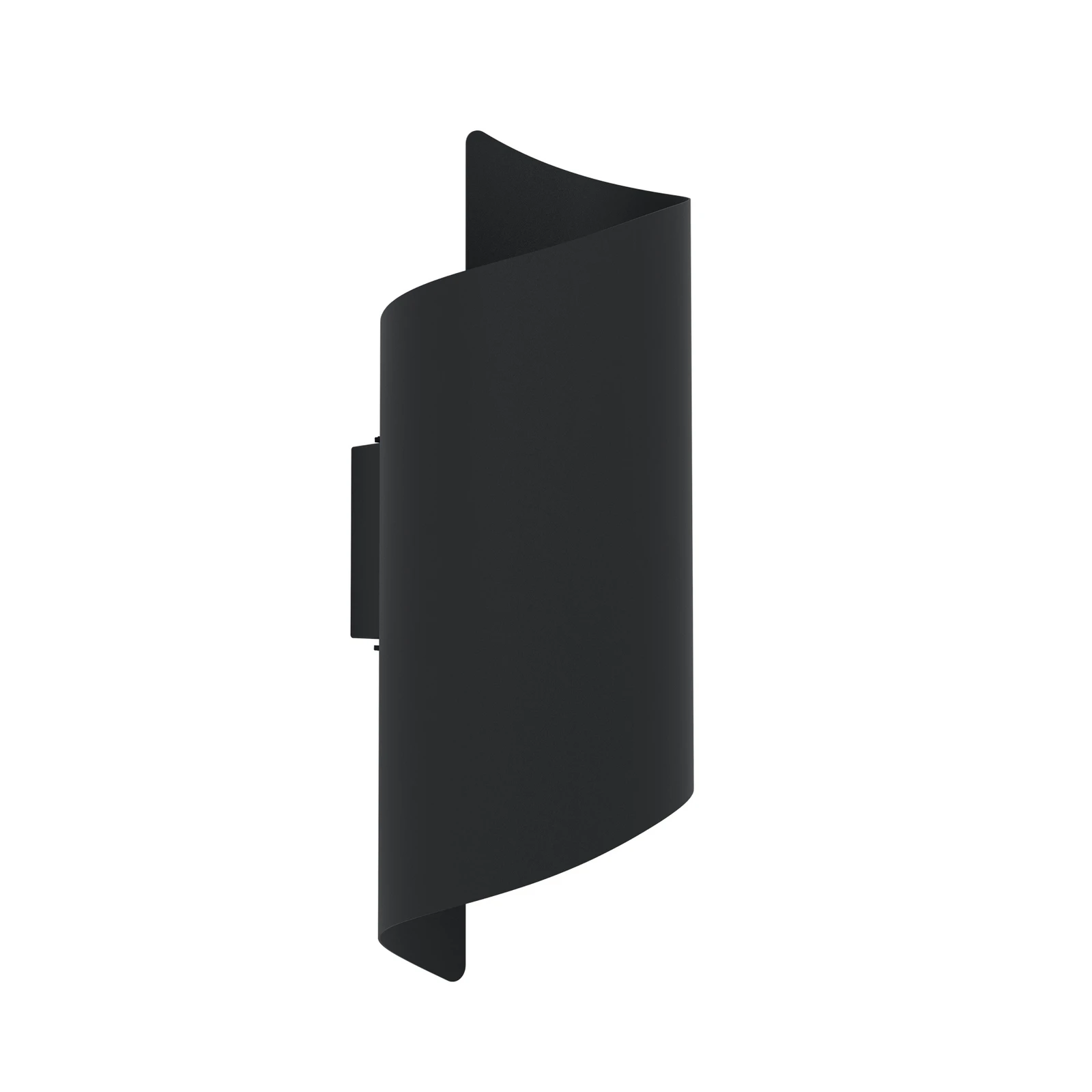 Candeeiro de parede exterior LED Montarello, preto, altura 27 cm, metal