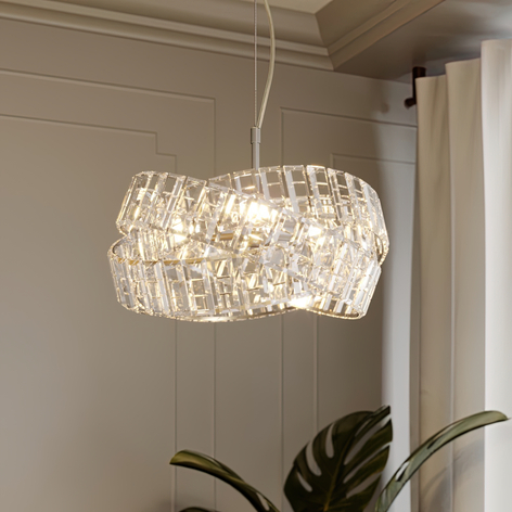 Lindby Karlson Pendelleuchte, chrom