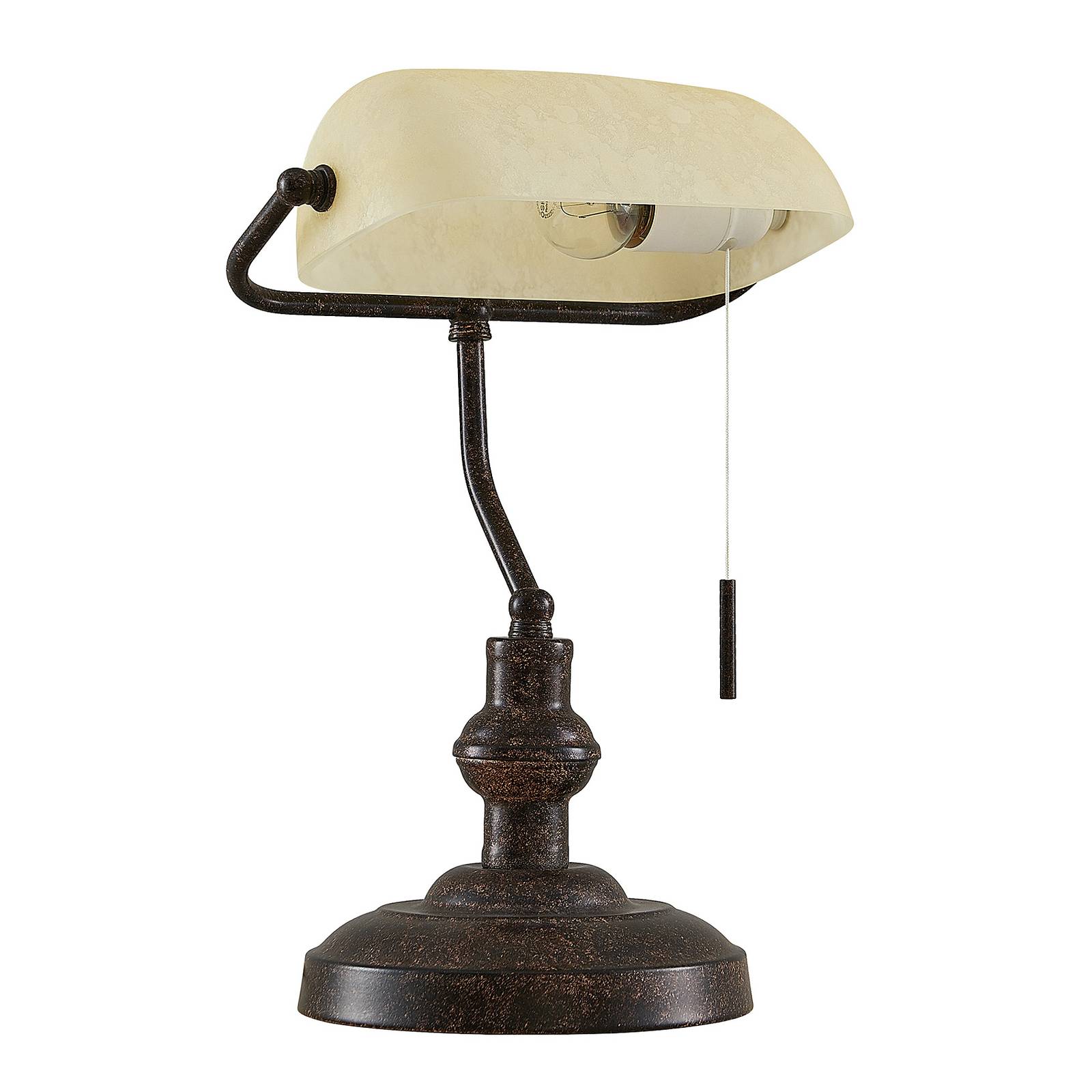 Lindby Profina asztali lámpa, rozsdabarna