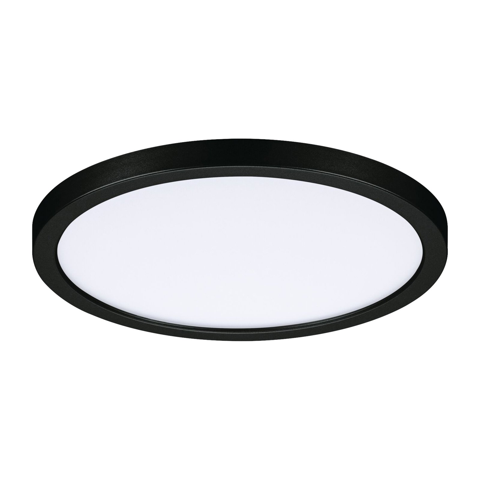 Paulmann Areo LED-paneeli pyöreä musta 3000K Ø17.5cm
