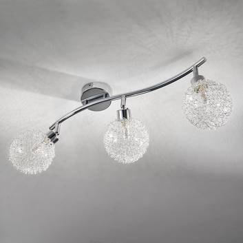 Ticino ceiling light, 3-bulb, long