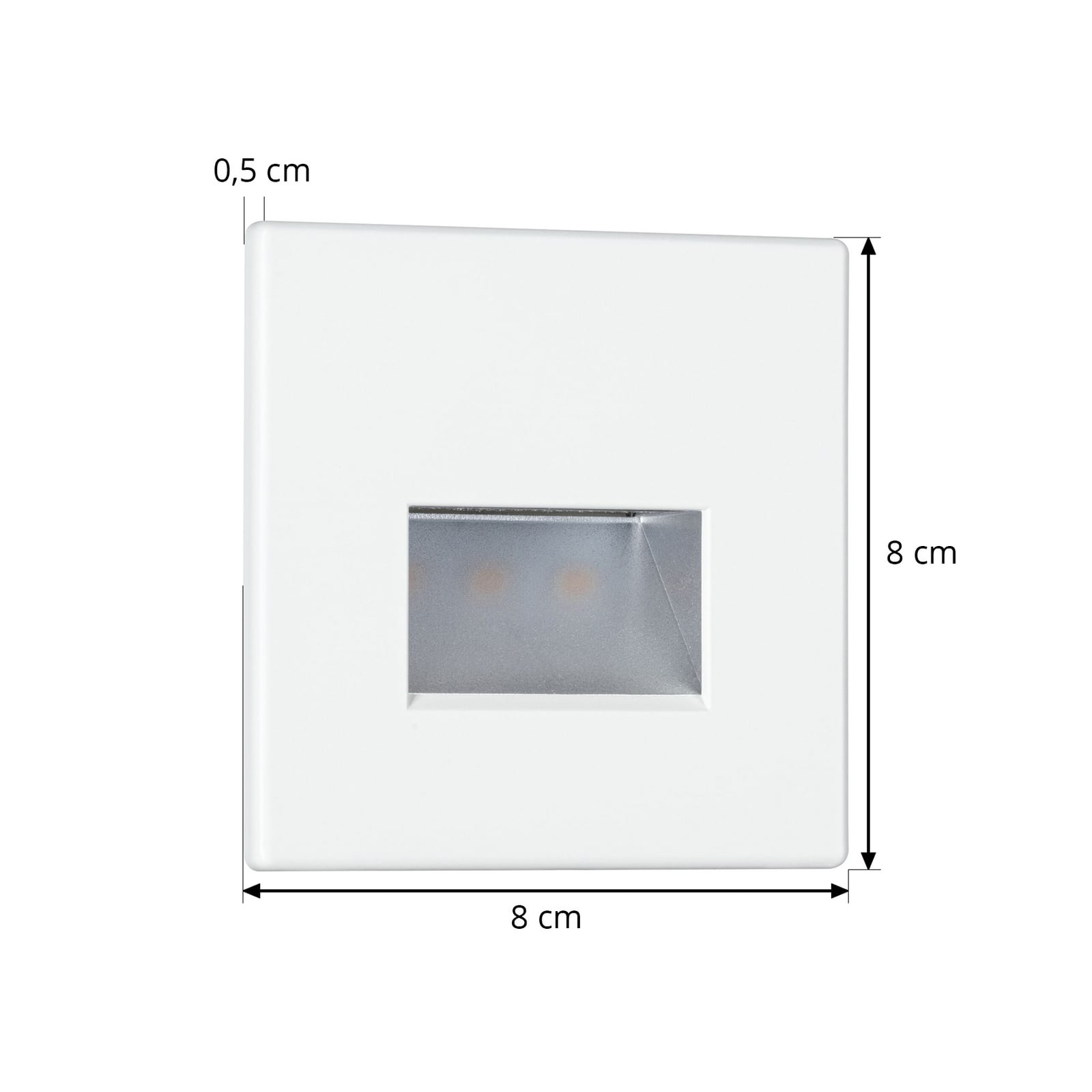 EDGE LED recessed wall light, white matt - Paulmann EDGE LED recessed wall light, white matt - Paulmann