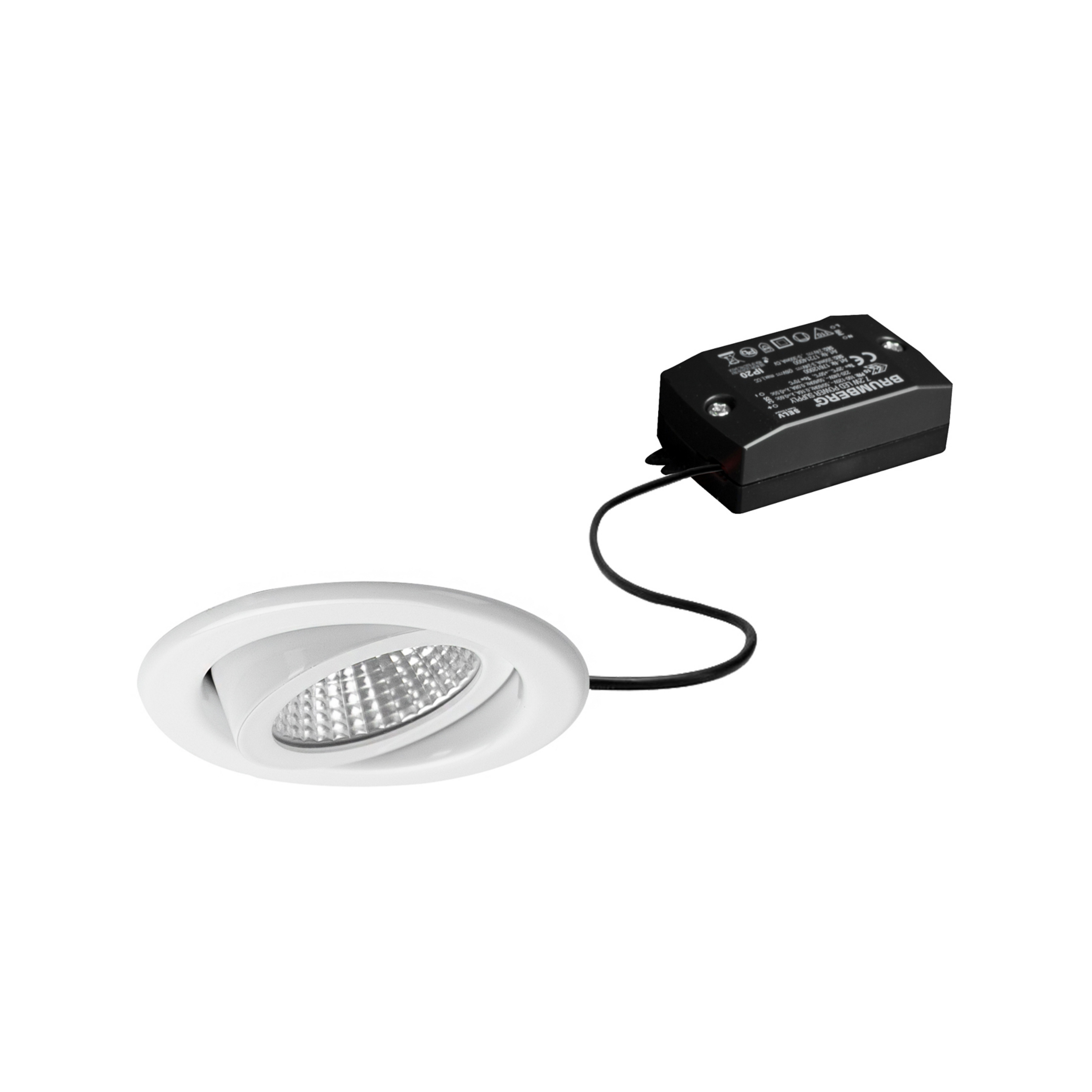 Reflektor wpuszczany LED BB09, włączany/wyłączany, biały