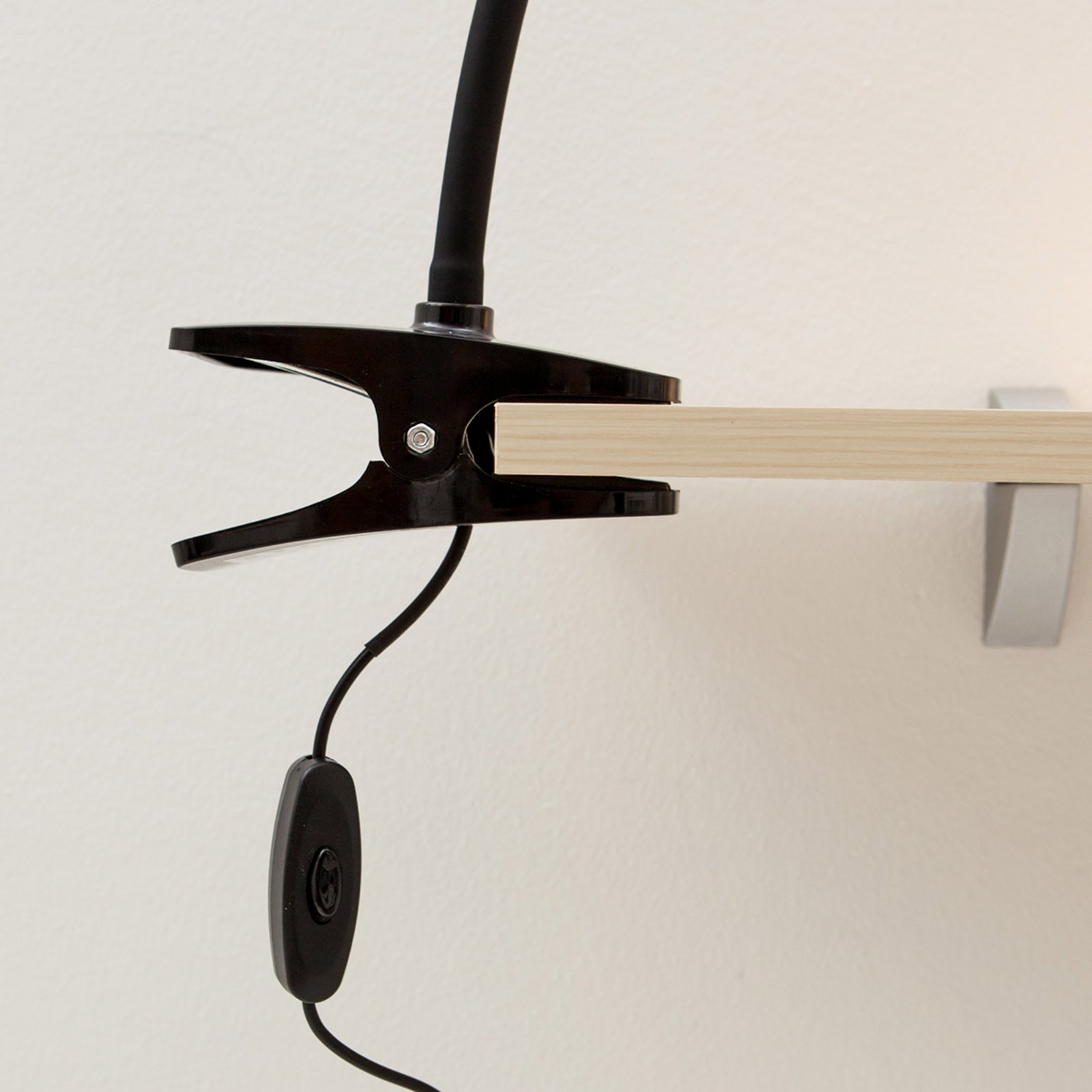 Baris LED Lámpara de Abrazadera Black - Lindby