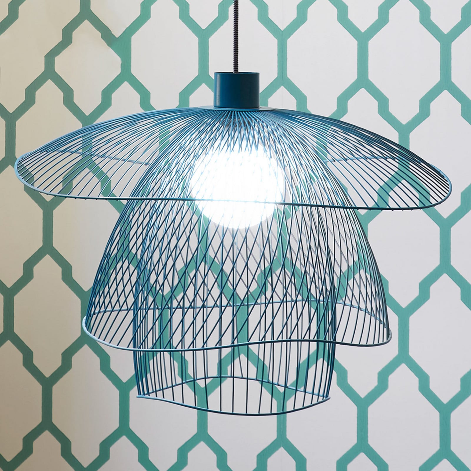 Papillon Pendel S Blue Grey Papillon S Forestier - Stue - Design - Metal - Med én lyskilde