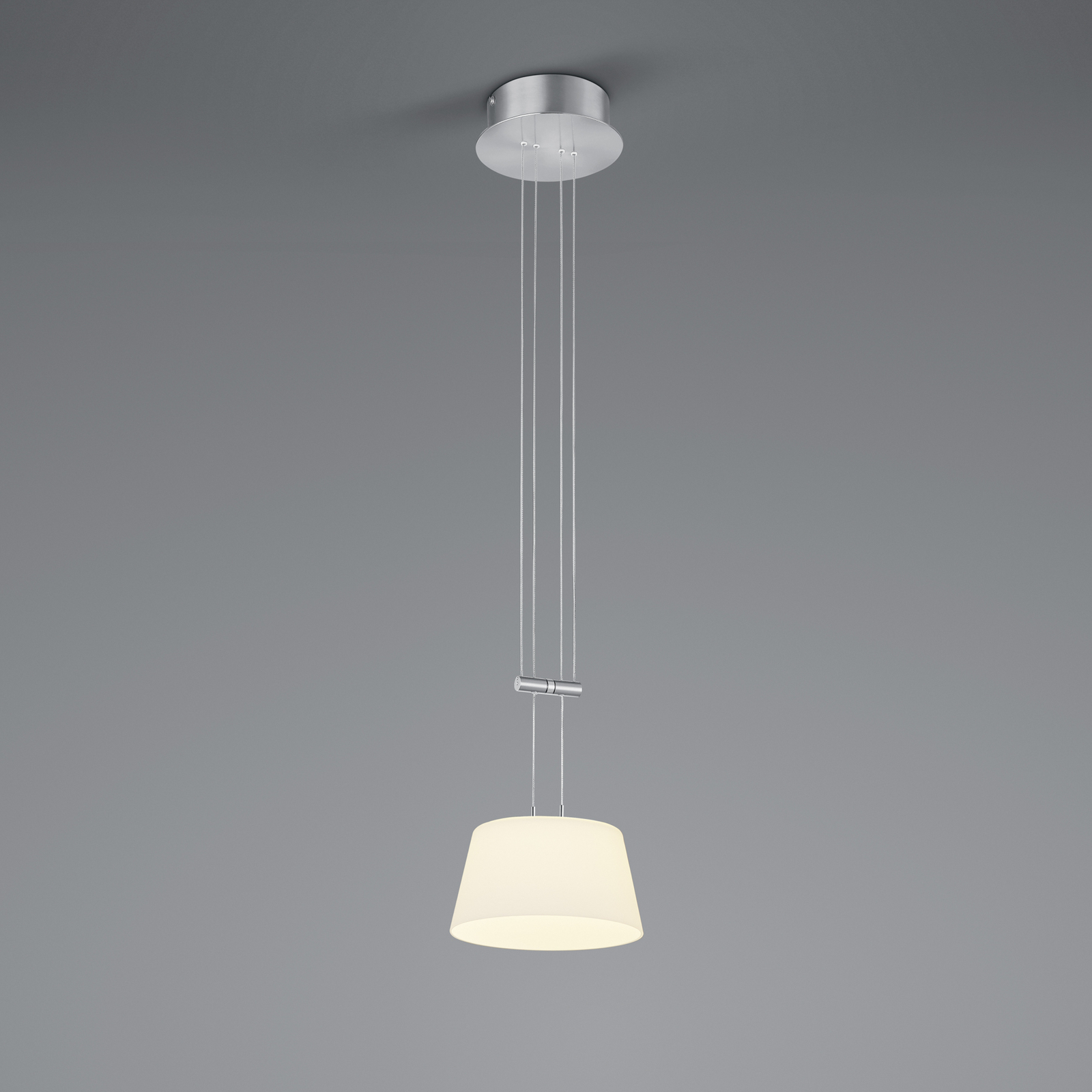 BANKAMP Conus LED-hänglampa, 1 lampa nickel