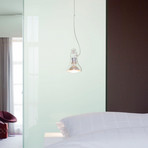 Candeeiro suspenso MARSET Atlas, 3000 K, Ø 11 cm, transparente