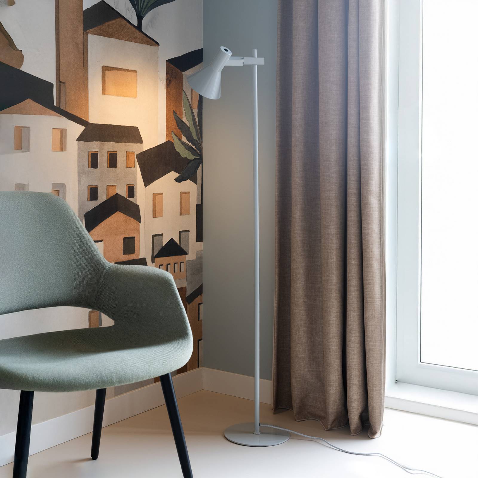 IT'S ABOUT ROMI Stehlampe Stavanger, hellgrau, Höhe 146 cm günstig online kaufen