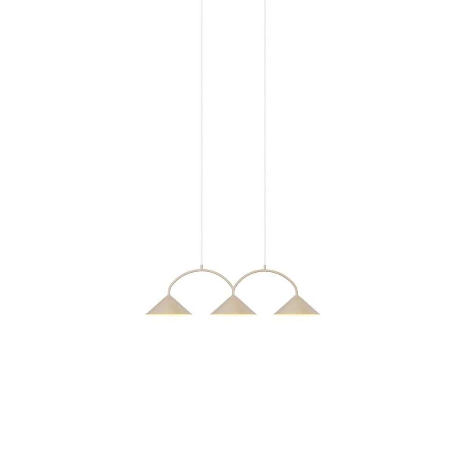 Curve 3 Pendant Beige - Globen Lighting