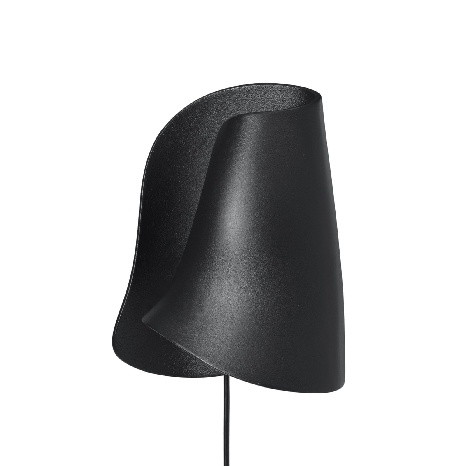 OYSTER wandlamp, zwart, hoogte 29 cm met stekker - ferm LIVING