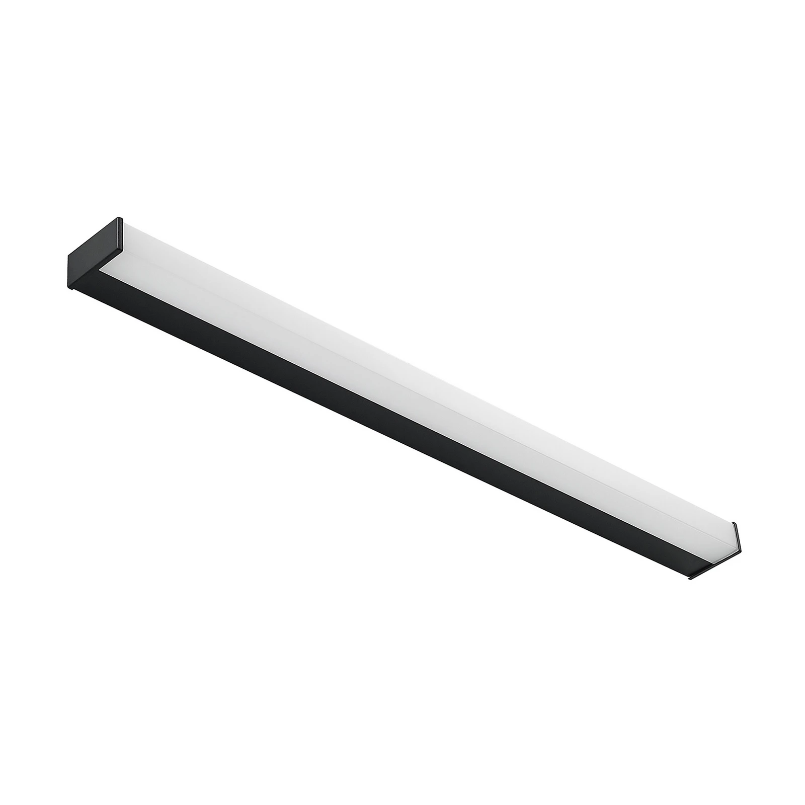 Lindby LED lumina de perete baie Ulisan, 89 cm, negru, unghiular
