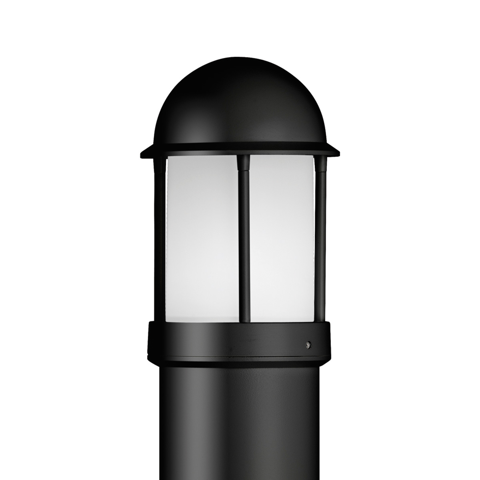Gatelampe Marco av aluminium, svart