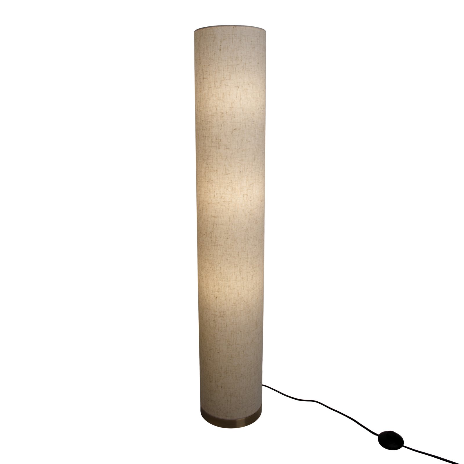 Nature floor lamp with a fabric lampshade