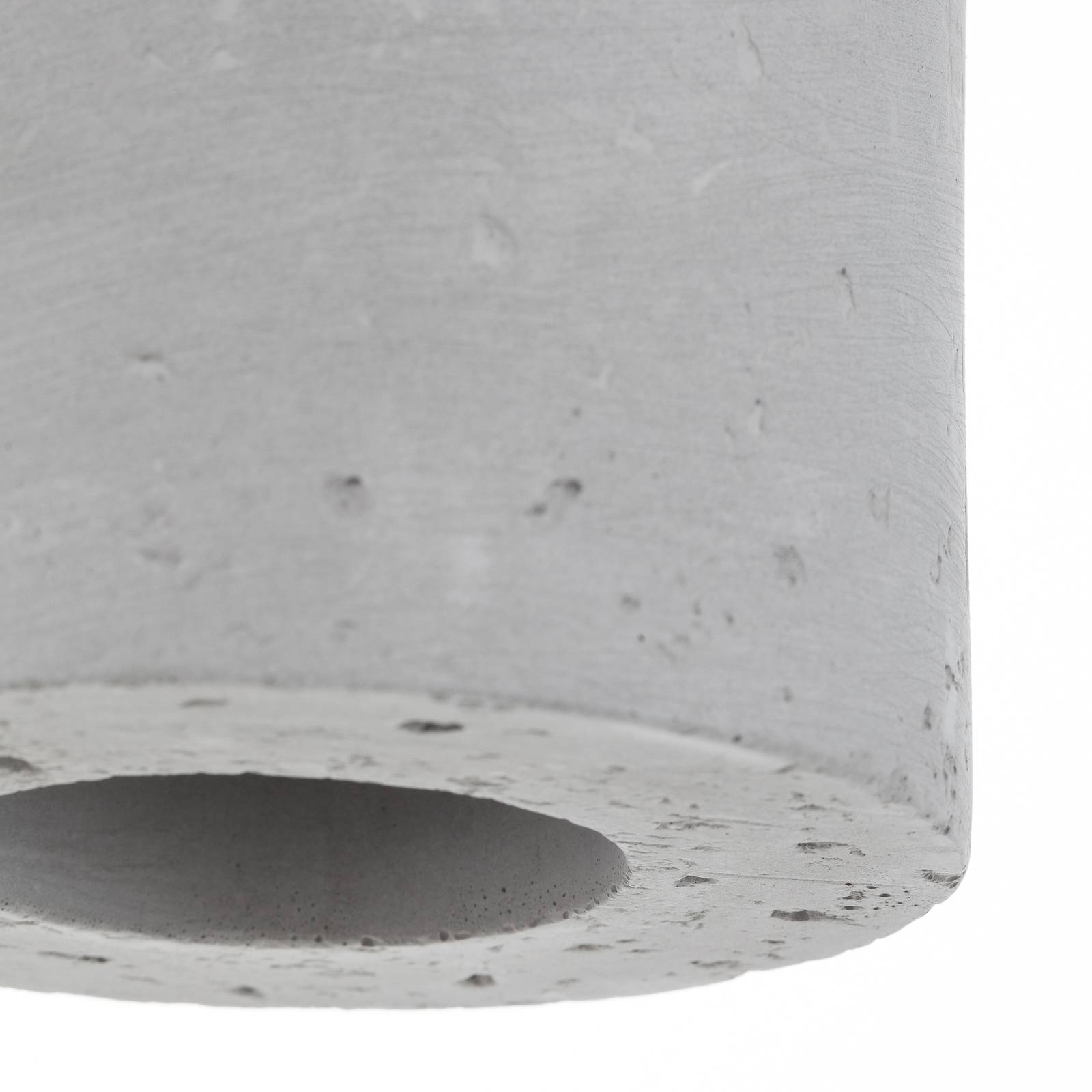 Lampa sufitowa Ara jako betonowy cylinder Ø 10 cm