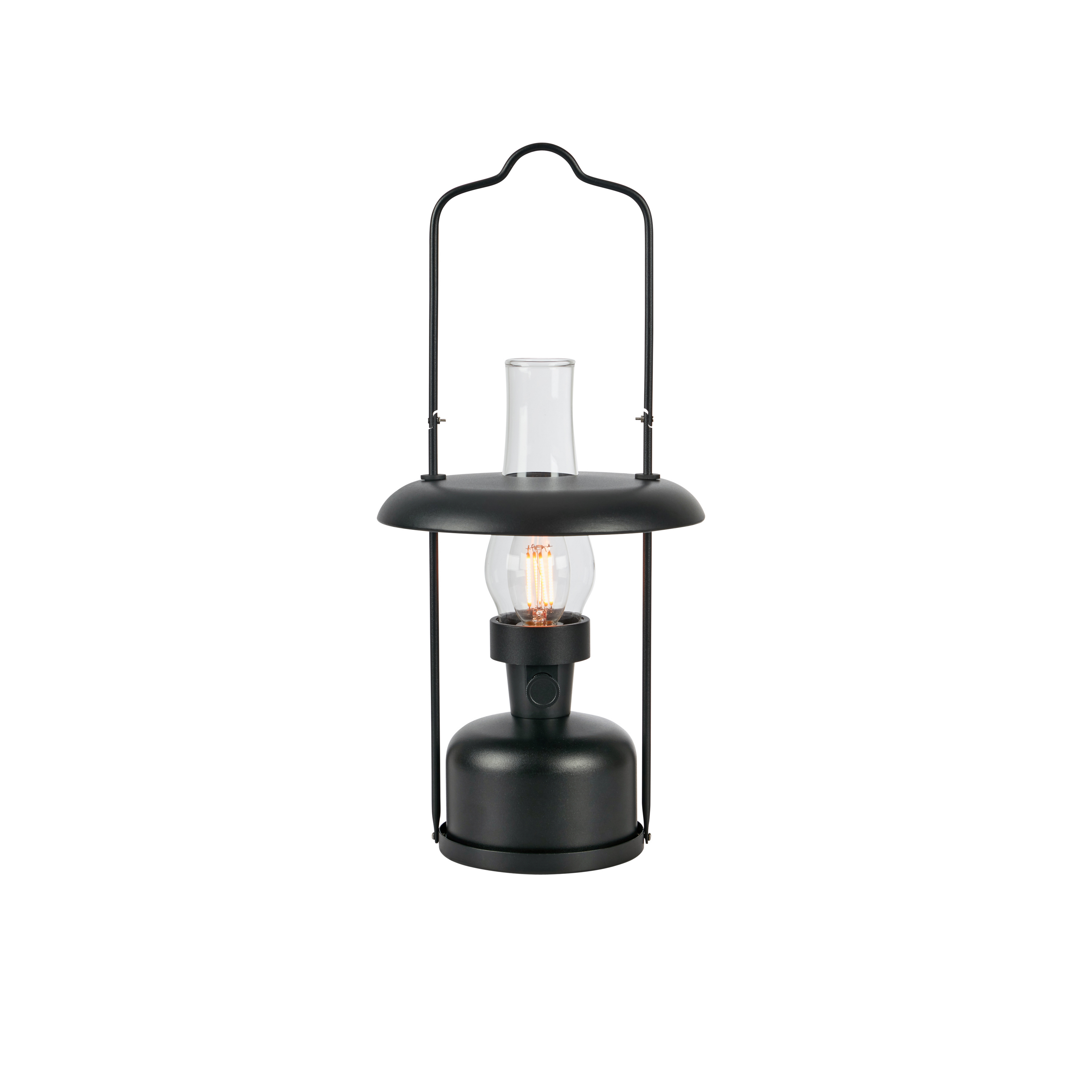 Markslöjd LED-Akkutischleuchte Fanos, schwarz, dimmbar, IP44