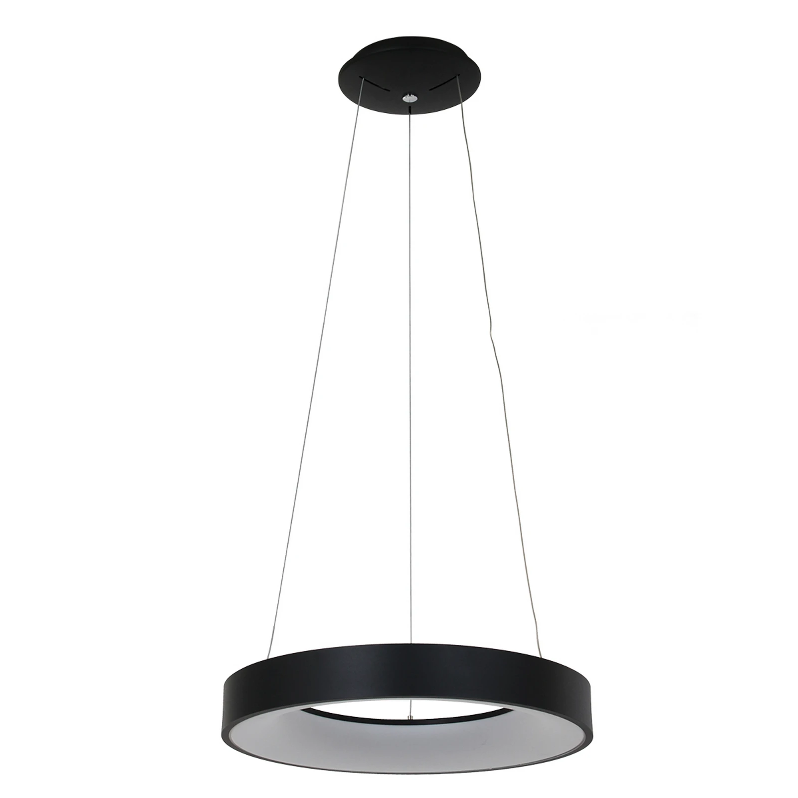 LED hanglamp Ringlede Ø 48 cm zwart
