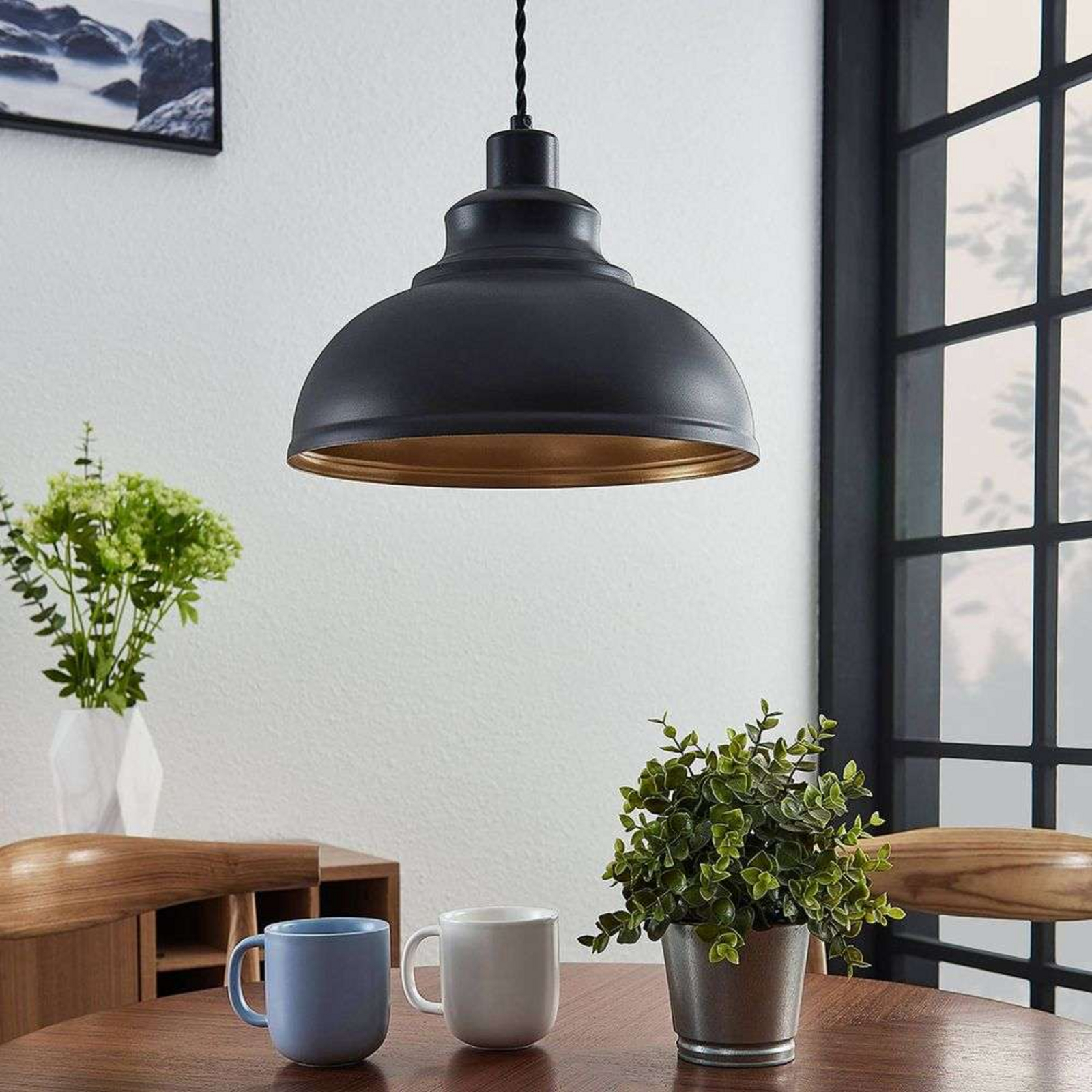 Albertine Pendant Black - Lindby