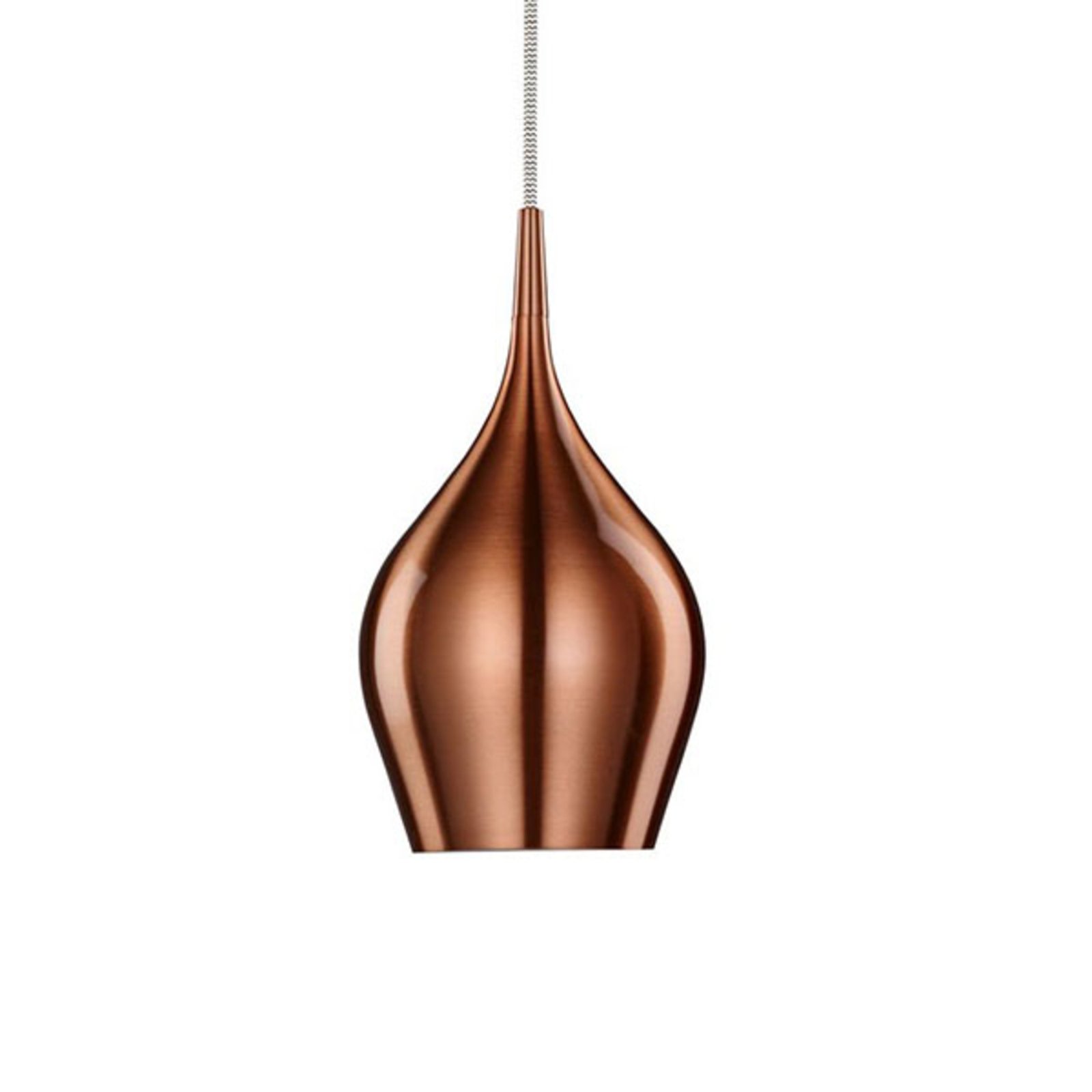 Vibrant hanging light Ø 12 cm, copper