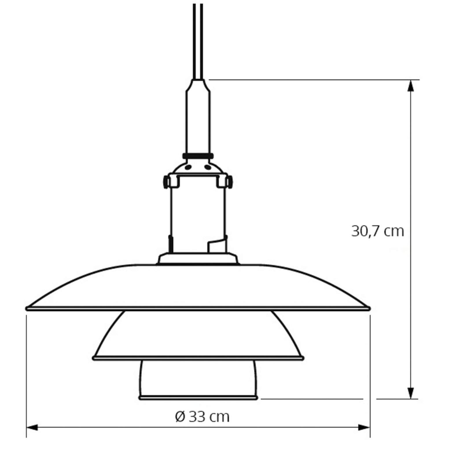 PH 3½-3 Metall Toppskjerm Grønn - Louis Poulsen