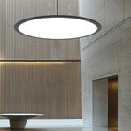 LED-riippuvalaisin Grande, musta, Ø 60 cm, metalli, CCT