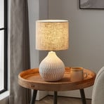 Bellariva 3 bordlampe, hvid/lysebrun