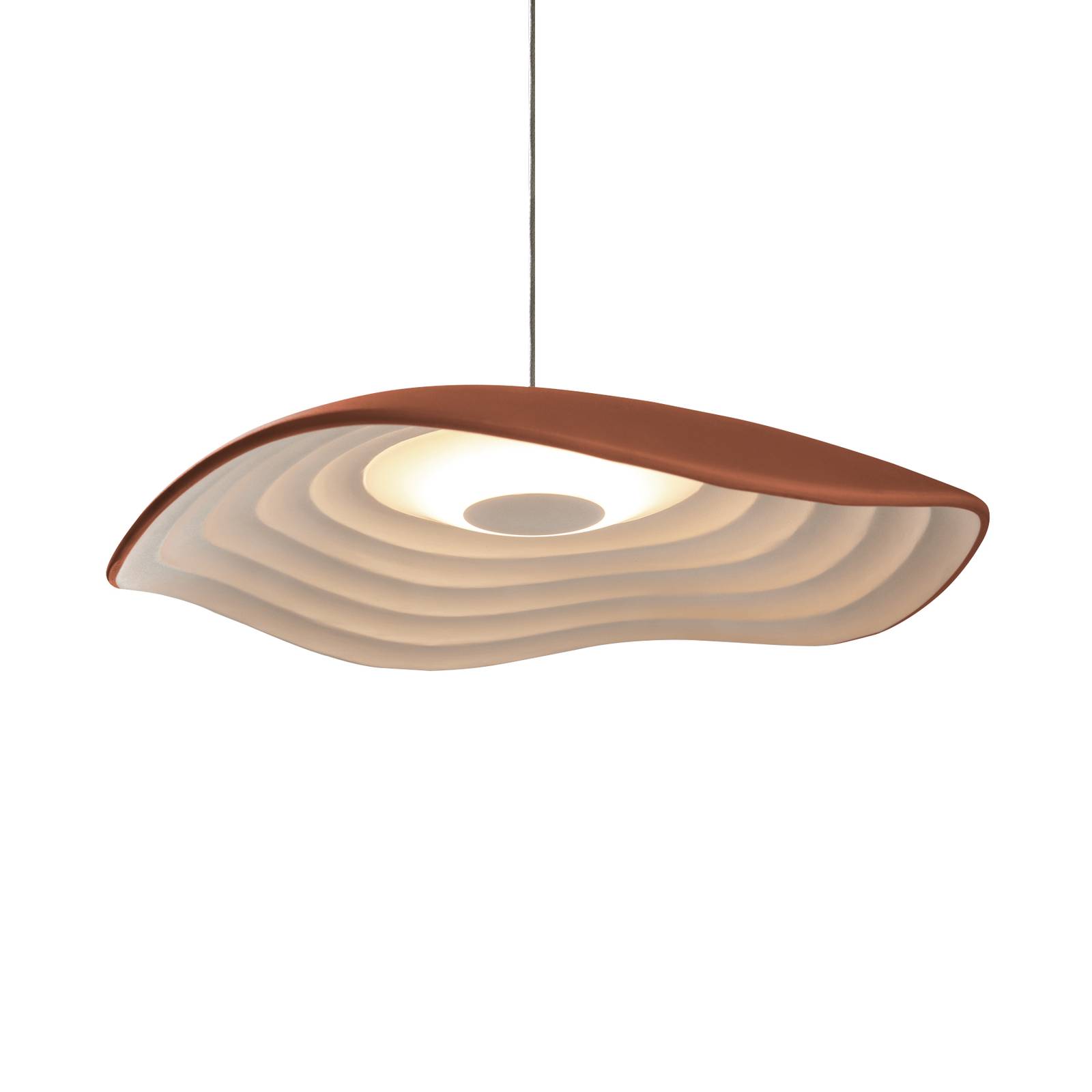 Bover Valentina S24 hänglampa terrakotta/vit