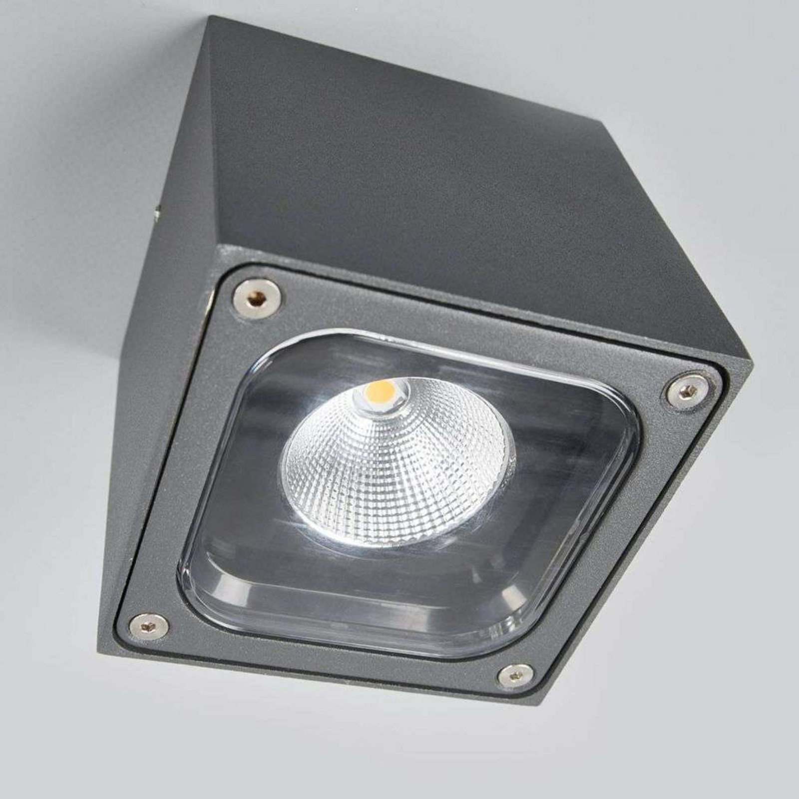 Tanea LED Plafonieră de Exterior 10x10 Dark Grey - Lucande