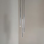 Hängeleuchte Sopel Lux, 3-flammig, rund, schwarz/silber, G9