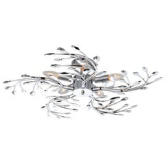 Plafón flash de metal, cromo, Ø 65 cm
