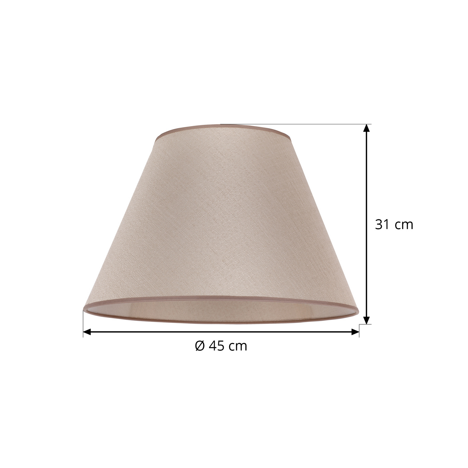 Lampenschirm Sofia Höhe 31 cm, veroni beige Lampenschirm Sofia Höhe 31 cm, veroni beige