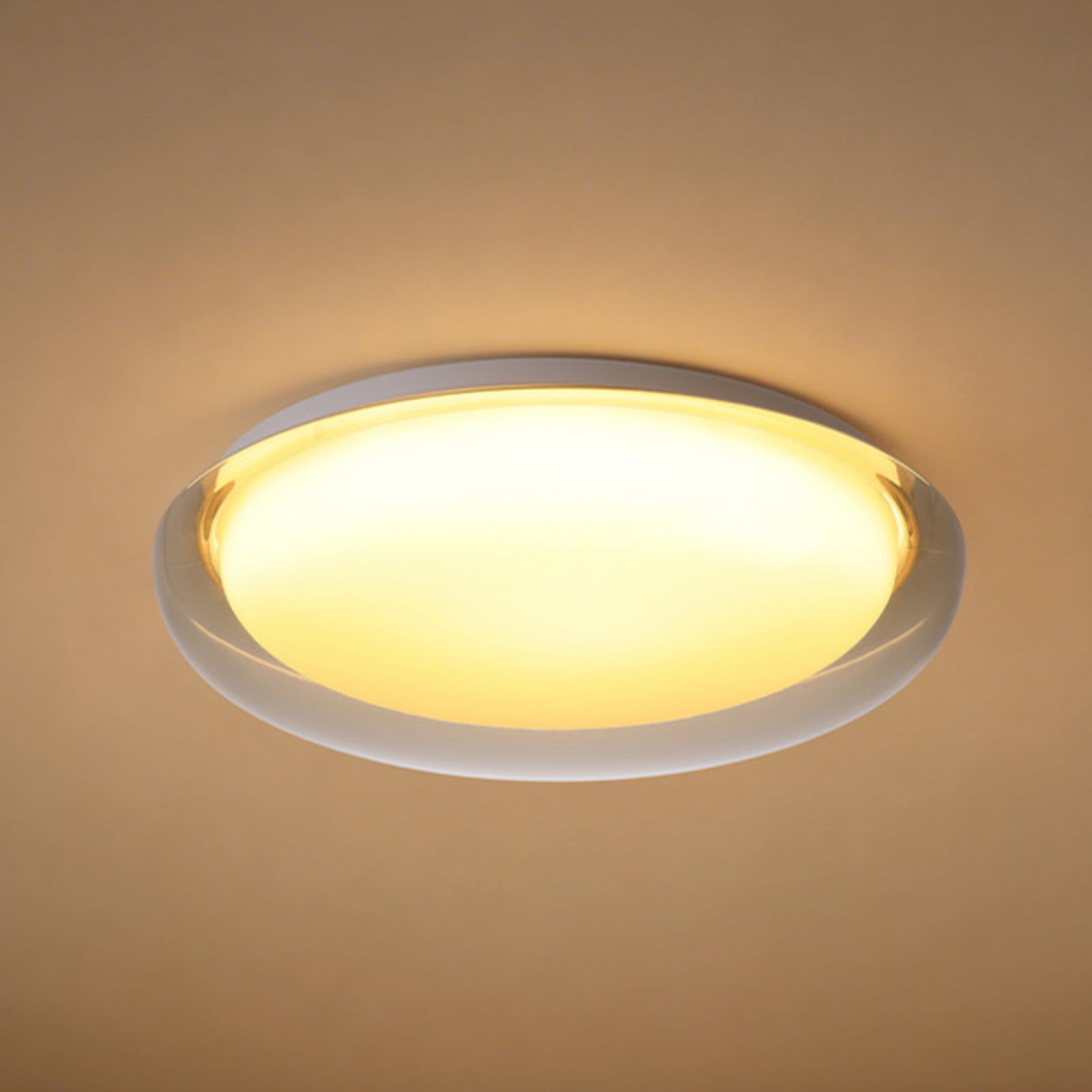 Plafón LED CONISTARINO de EGLO, marrón, Ø 40 cm, CCT Plafón LED CONISTARINO de EGLO, marrón, Ø 40 cm, CCT