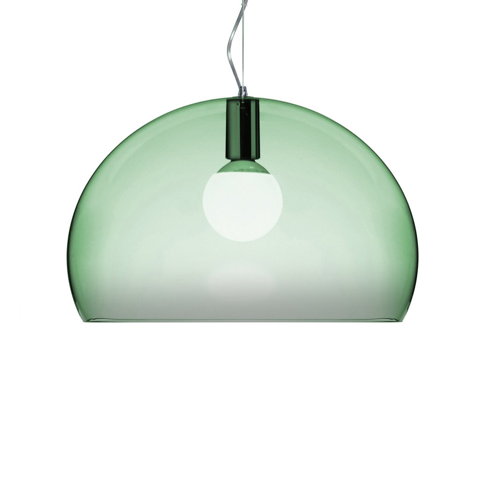 Kartell FL/Y – lampa wisząca LED, zieleń szałwii