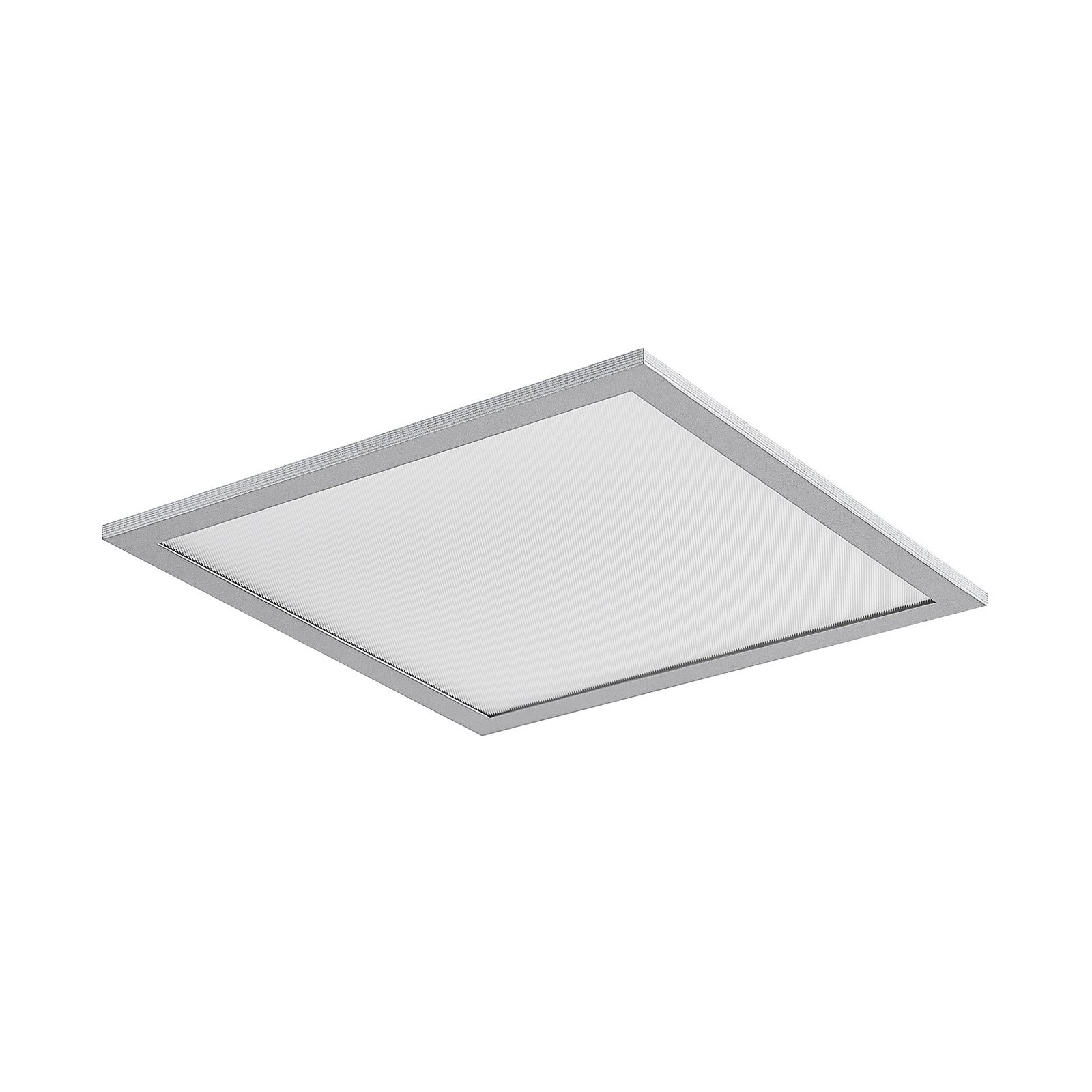 Prios LED-paneeli Gelora, 40 cm, 4 000 K, hopeanvärinen, alumiini