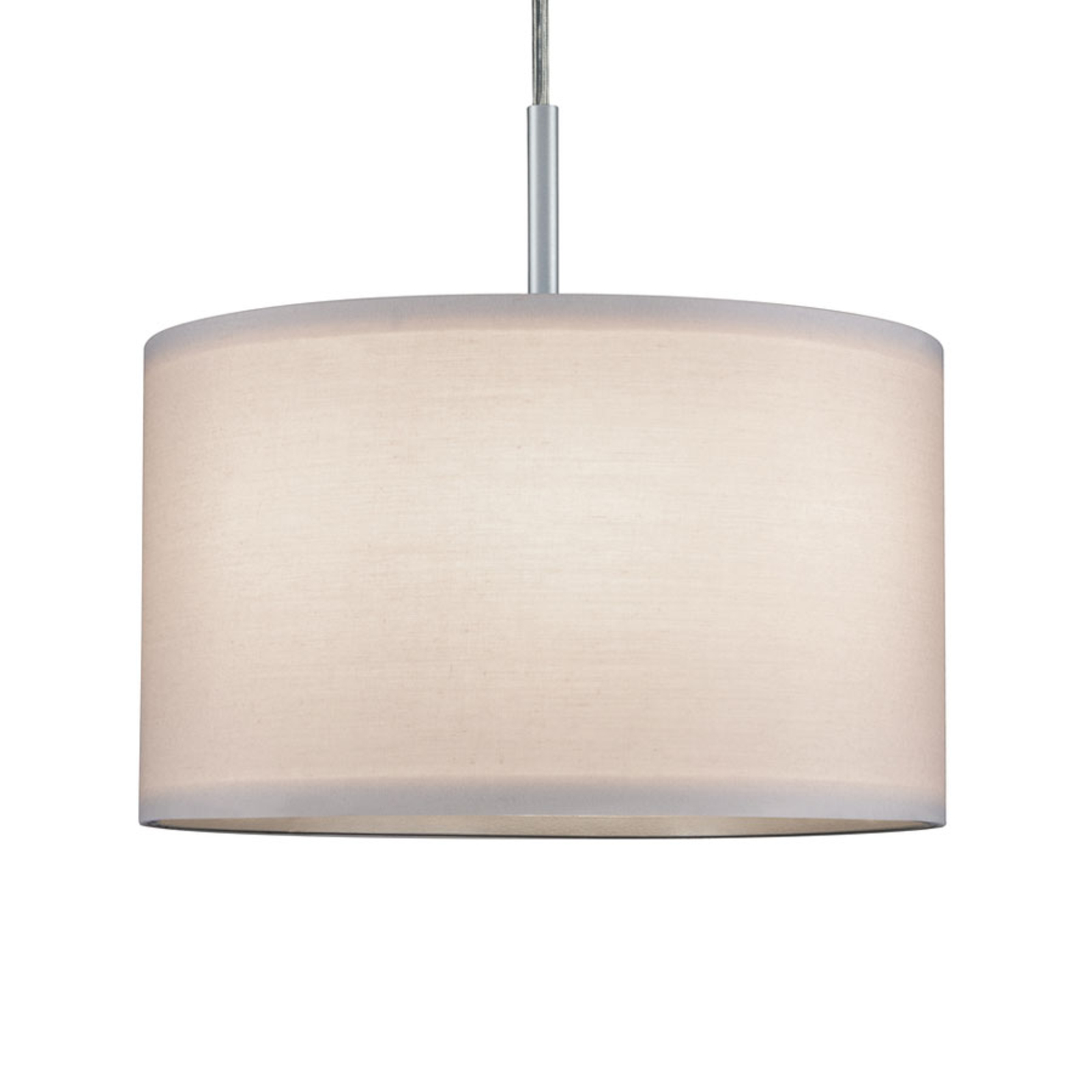 Paulmann Tessa fabric lampshade Ø 25.5 cm cream, for Living / Dining Room, fabric, H: 15.2 cm