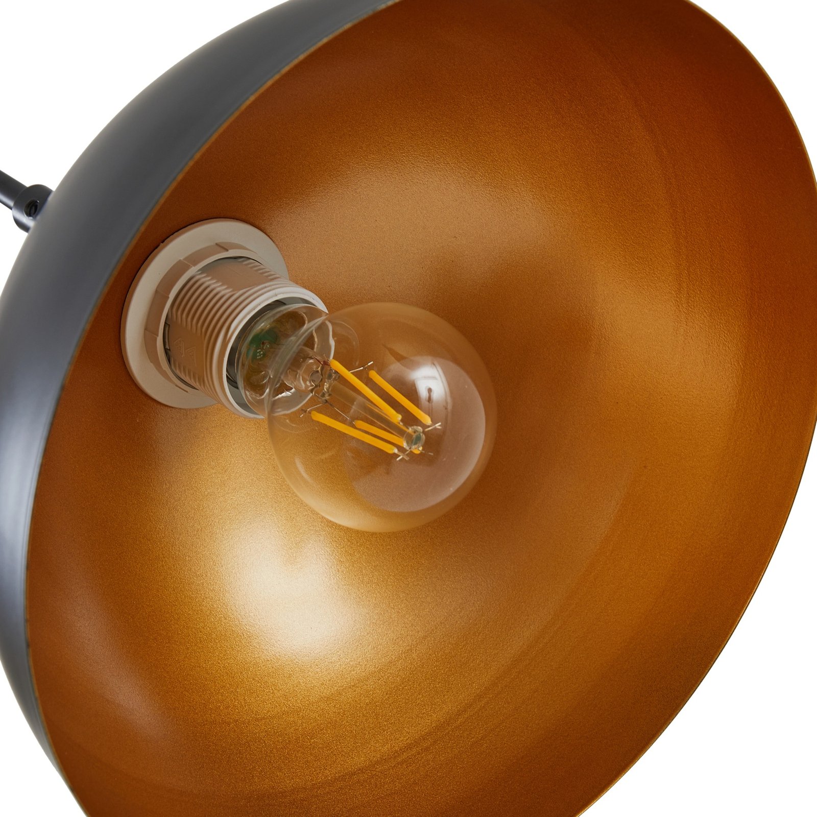 Tonka Floor Lamp Black/Gold - Lindby