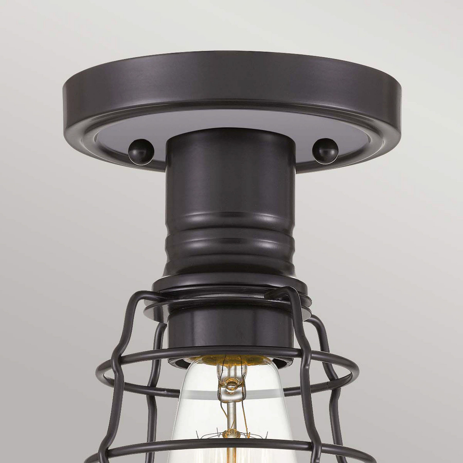 Plafonieră Mixon cu colivie metalică bronz