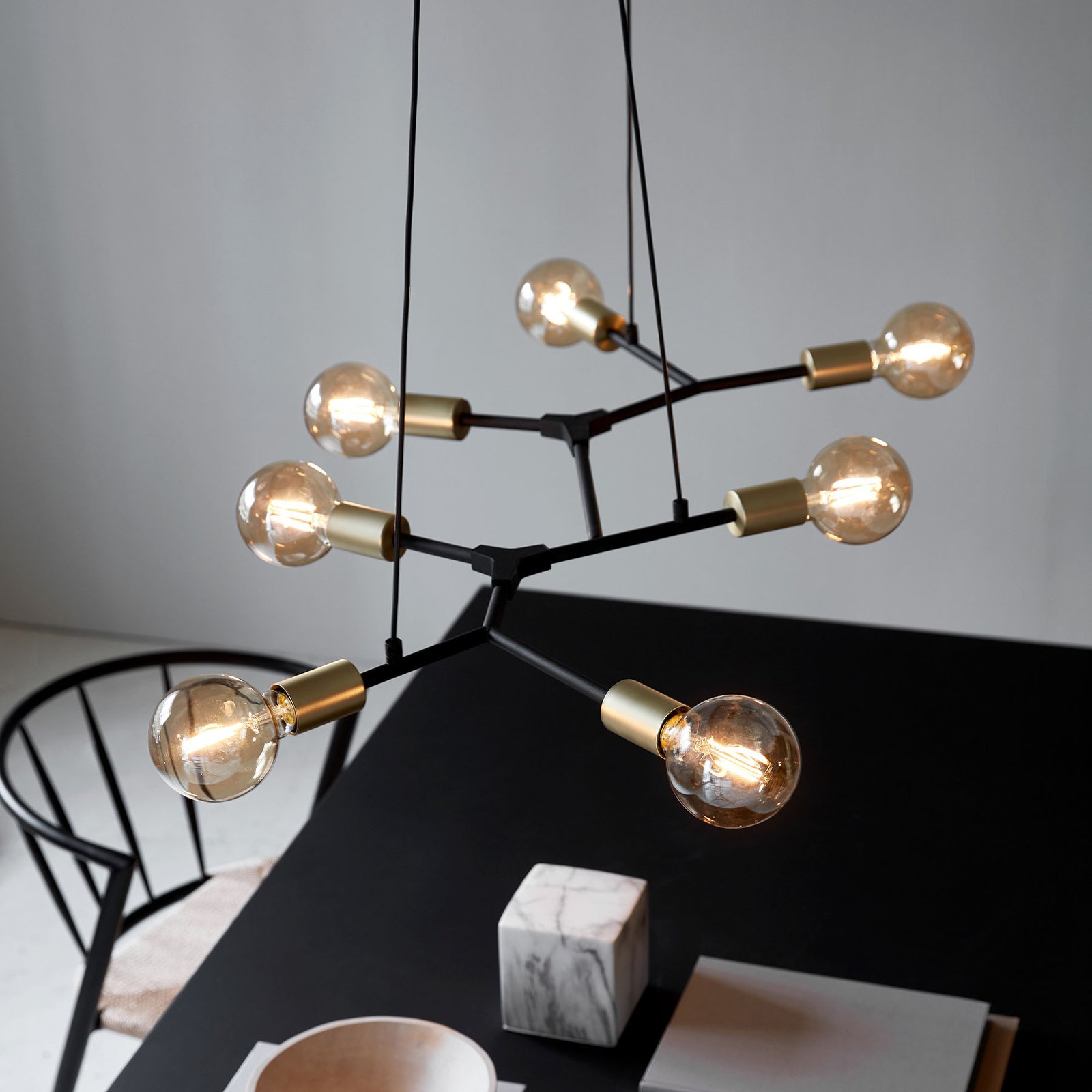 Josefine 7 Pendant Black - Nordlux