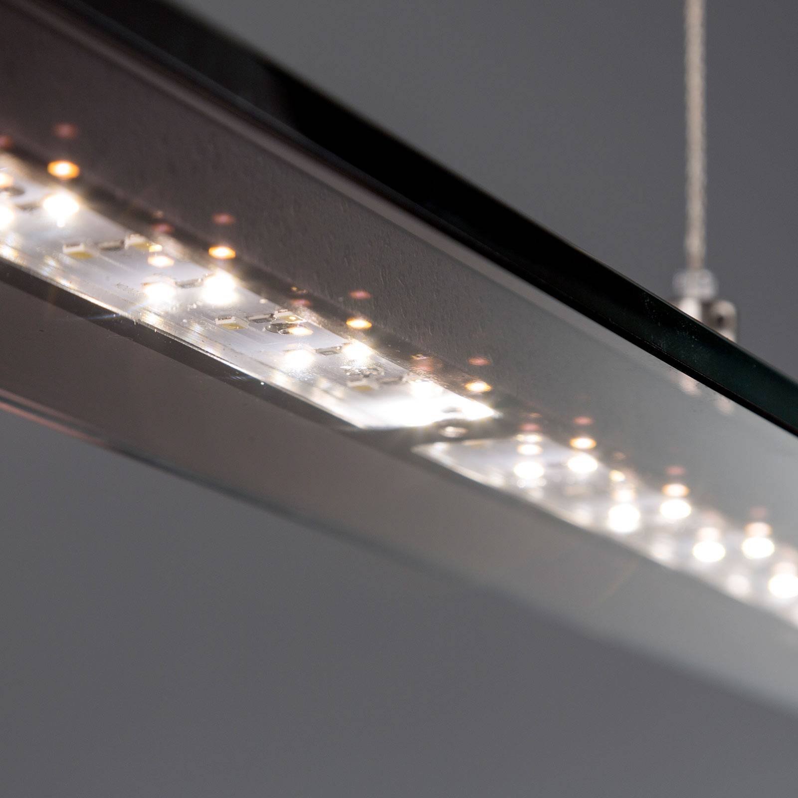 Lampa wisząca LED Tenso TW ściemniacz, czarna 88cm