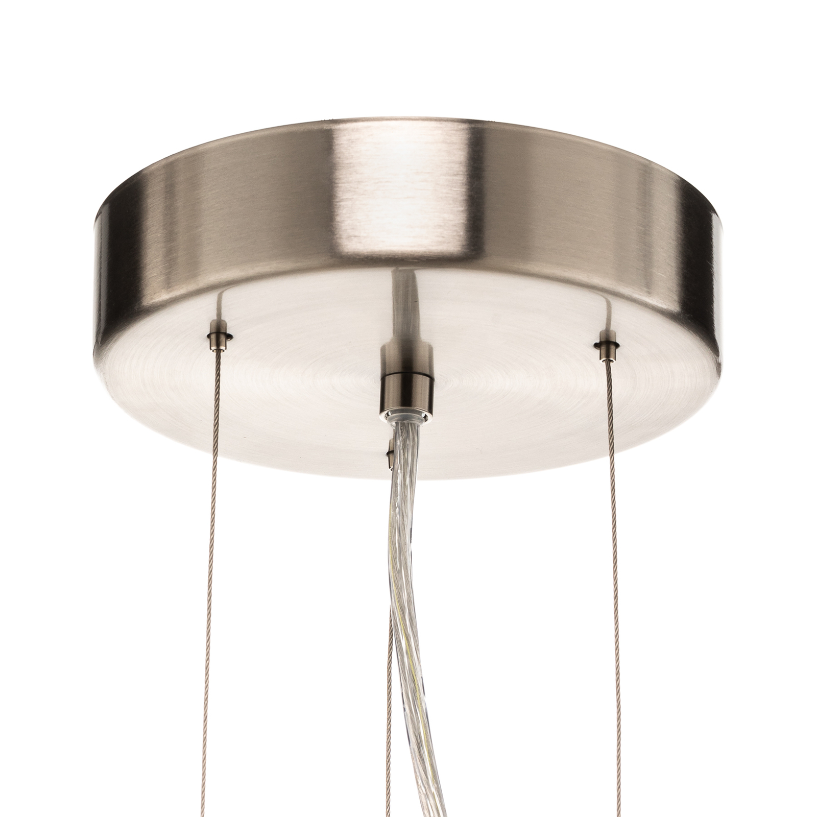 Maserlo pendant light round, taupe and gold