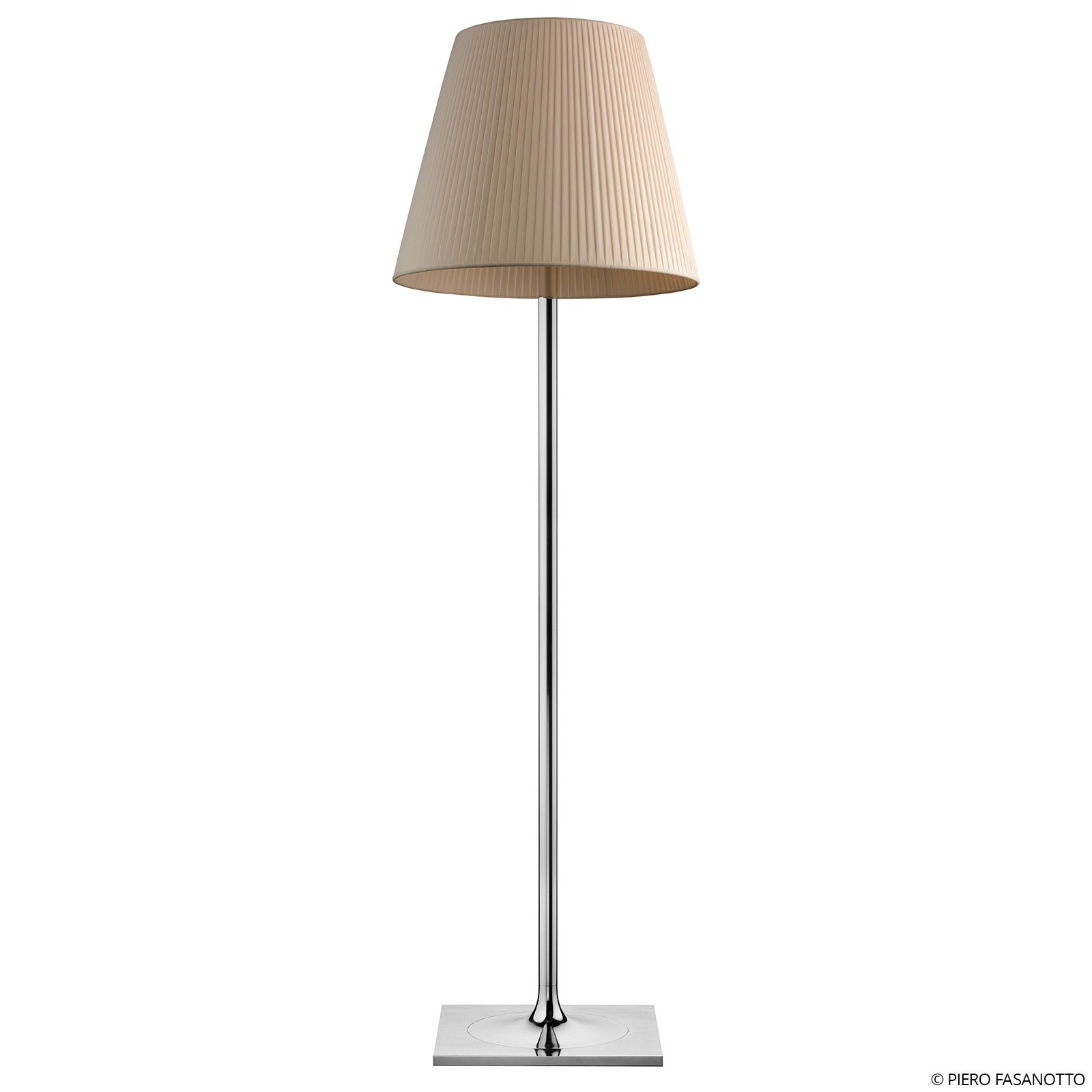 FLOS KTribe F3 floor lamp, fabric lampshade, beige