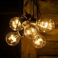 Cadena de 5 luces LED, filamento, ámbar