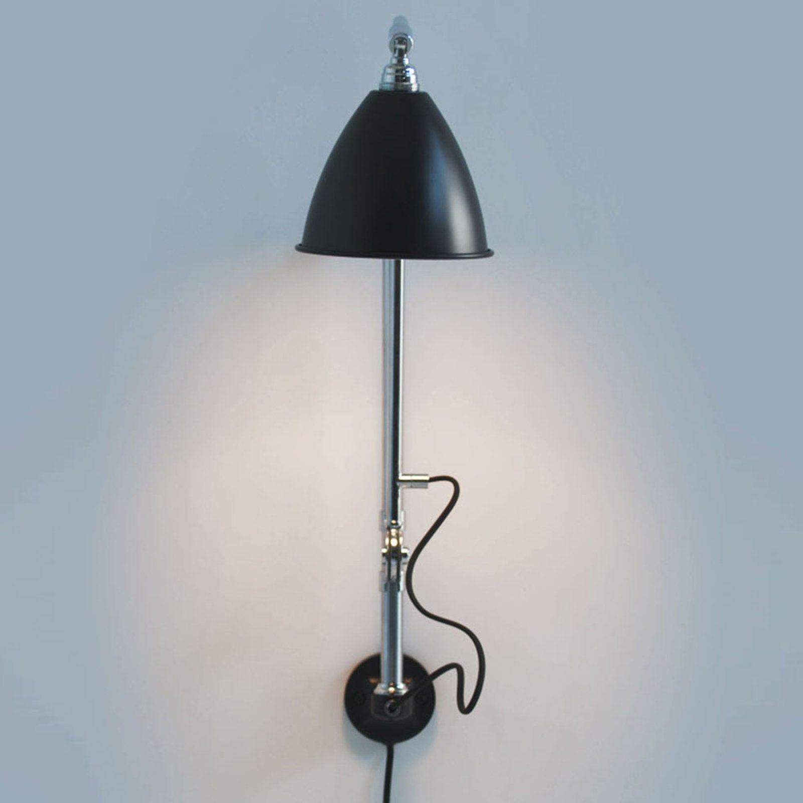 Bestlite BL5 Wall Lamp ø16 Chrome/Black - GUBI