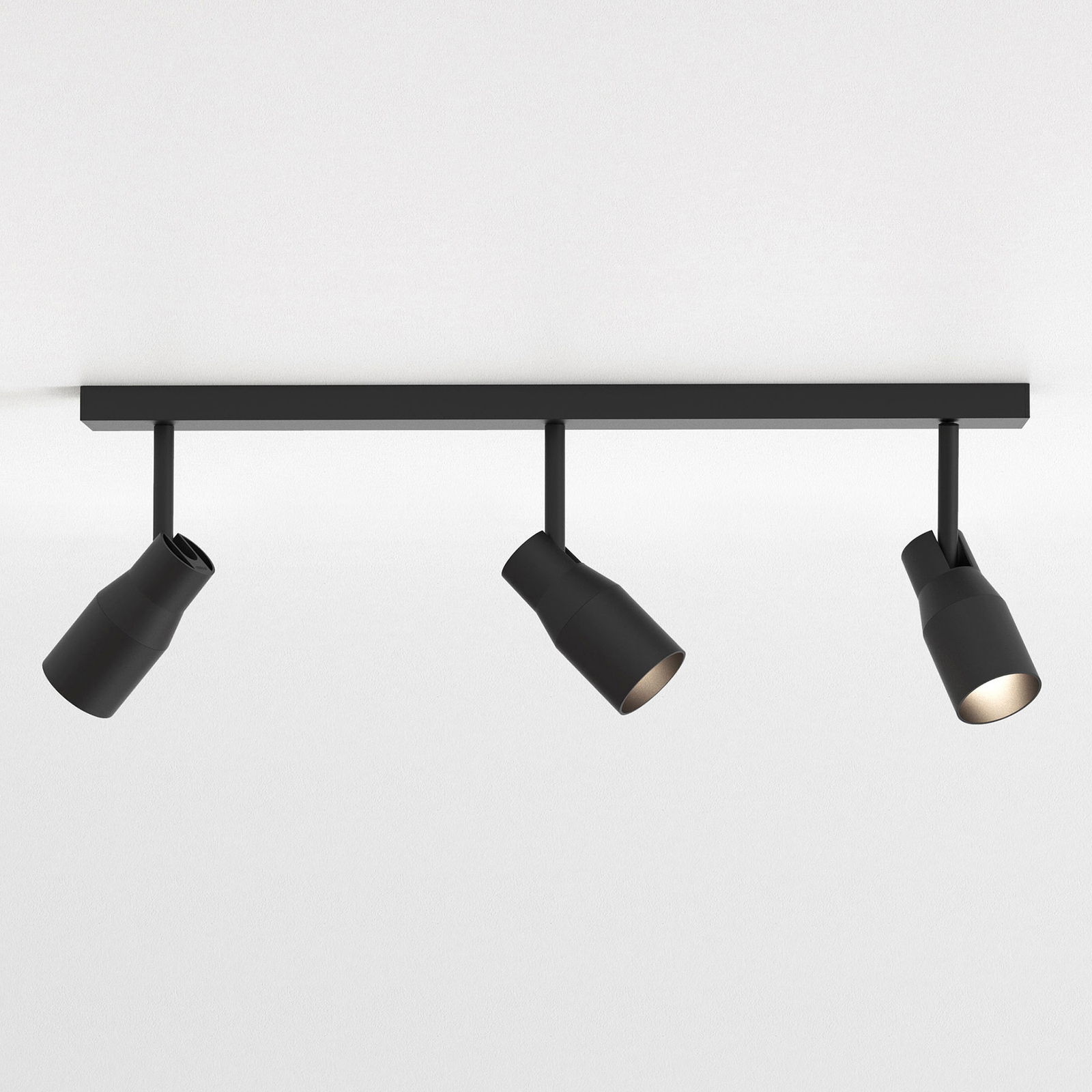 Astro Apollo Triple Bar downlight, black, for Hallway, zinc, GU10, 6 W, energy efficiency: A++, L: 60 cm, W: 6 cm, H: 21.9 cm