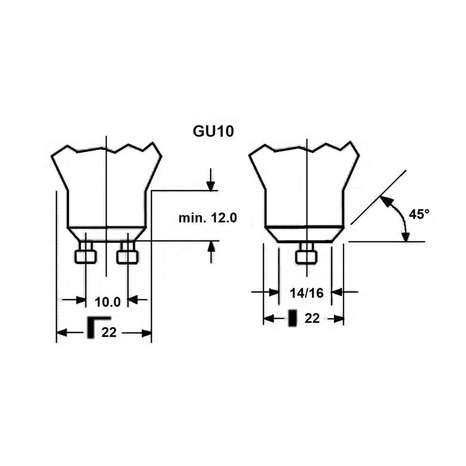 LED-lamp SUPERIA RETRO ES50 GU10 4,8 W 940 475lm dim