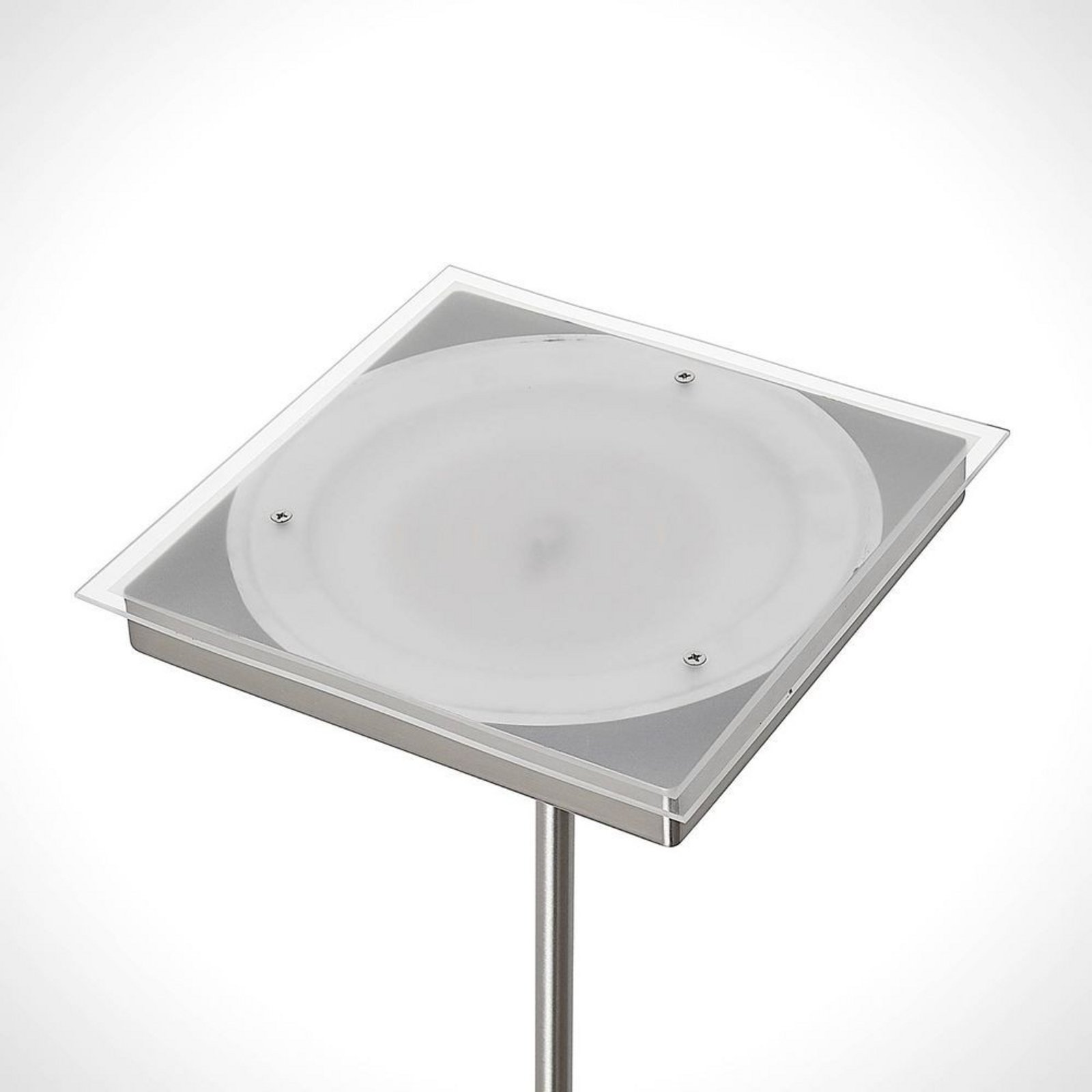 Sumani LED Lampadar Satin Nickel - Lindby