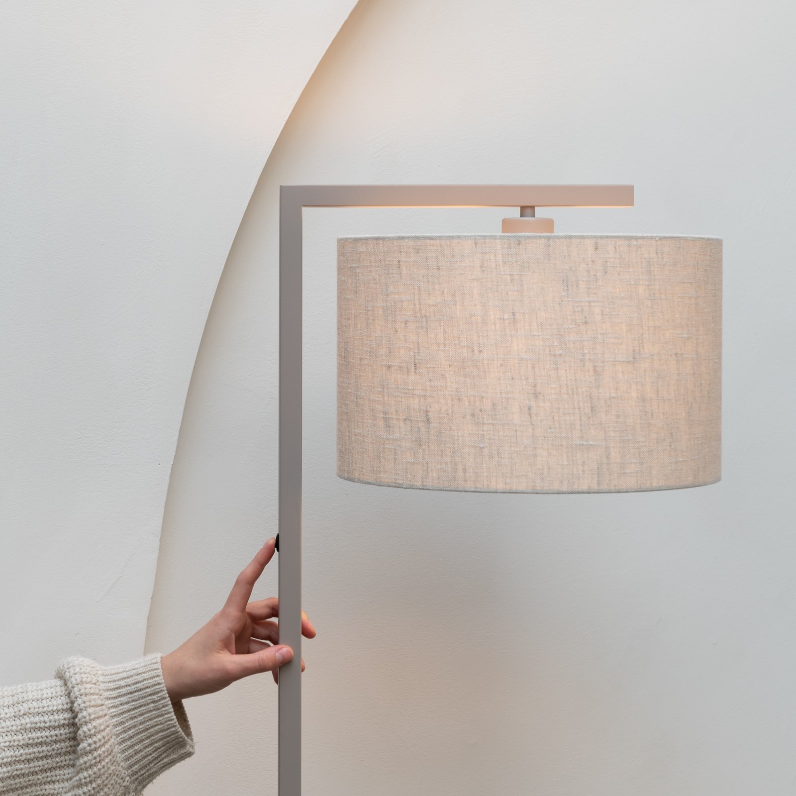 IT'S ABOUT ROMI Lampadaire Boston Ø32cm gris foncé/couleur sable