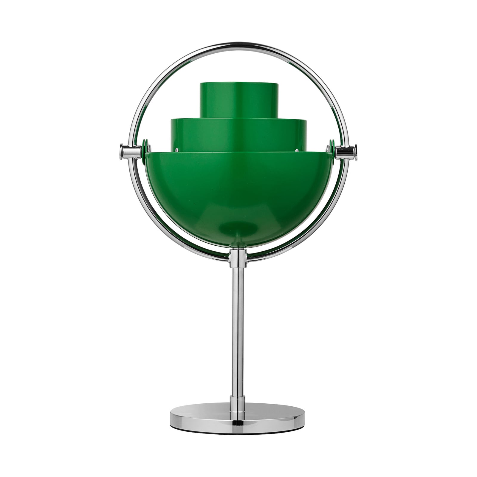 Multi-Lite Portable bordlampe, krom/grønn, 30 cm – Gubi Multi-Lite Portable bordlampe, krom/grønn, 30 cm – Gubi